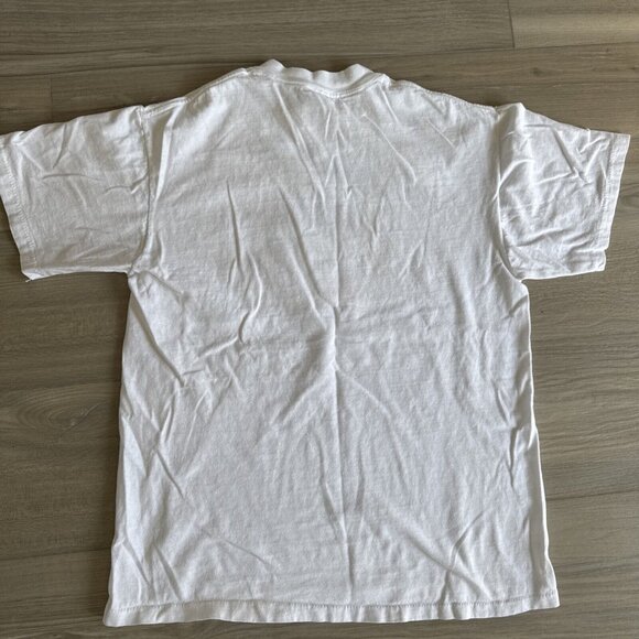 Vintage Oneita Hand Over The Chocolate T Shirt White Mens SM Single Stitch - Picture 9 of 9